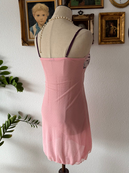 Leopard Pink Mesh Slip Size S