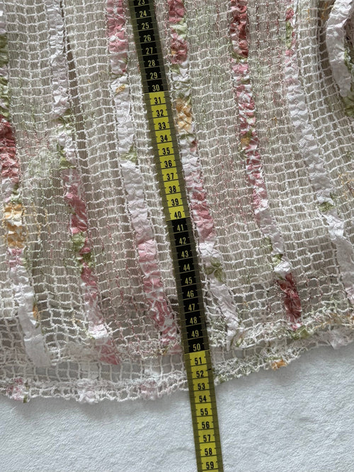 Y2K Pink Glitter Blouse Set Size S