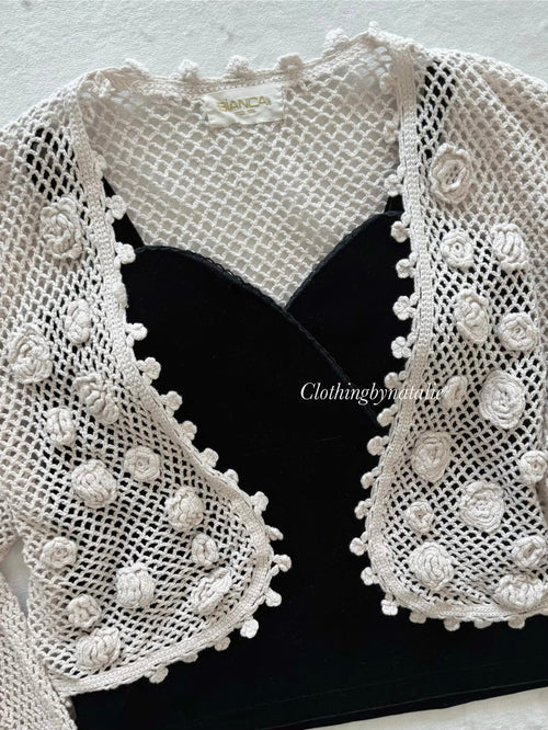 Y2K Cardigan Cami Set Size S