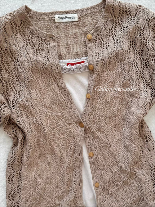 Brown Knit Cami Set Size S