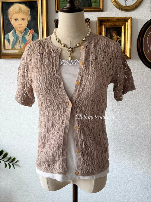 Brown Knit Cami Set Size S