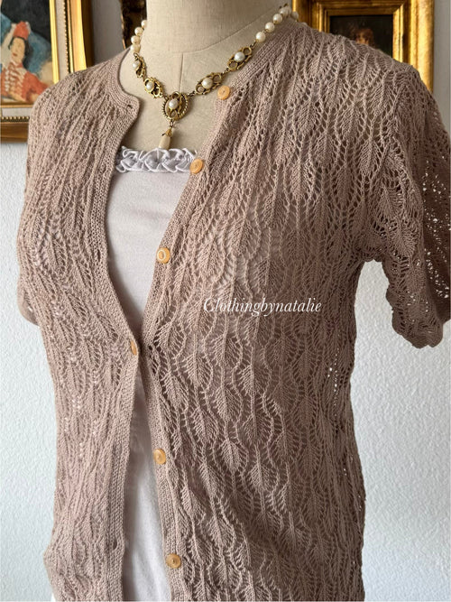 Brown Knit Cami Set Size S