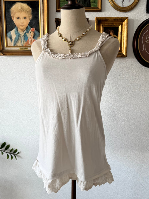 Cream Crochet Cami Set Size S