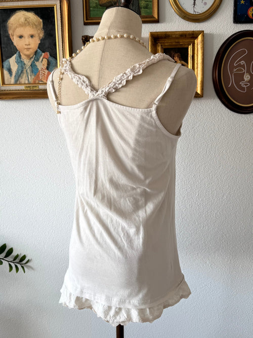 Cream Crochet Cami Set Size S