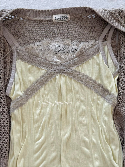 Y2K Knit Cami Set Size S