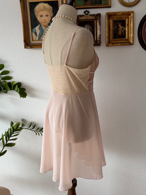 Fairy Pink Chiffon Slip Dress Size S