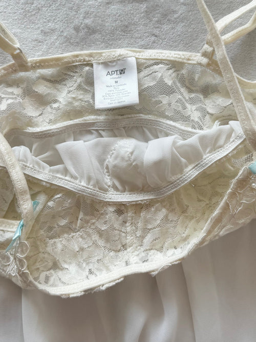 APT.9 White Chiffon Babydoll Set Size S