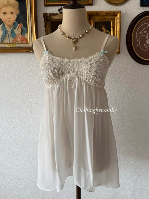 APT.9 White Chiffon Babydoll Set Size S