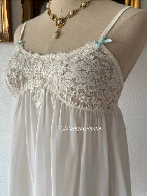APT.9 White Chiffon Babydoll Set Size S