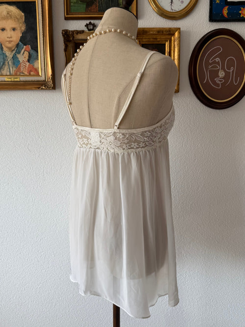 APT.9 White Chiffon Babydoll Set Size S