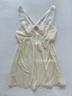 Yellow Sheer Mesh Slip Size S