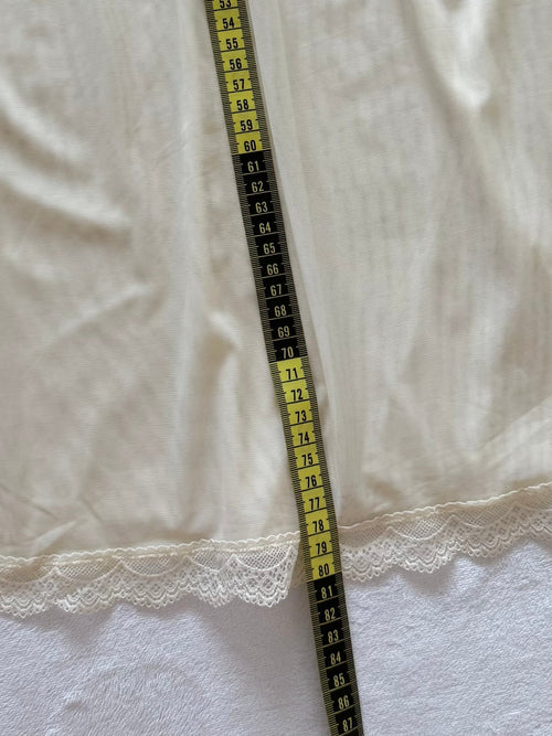 Yellow Sheer Mesh Slip Size S