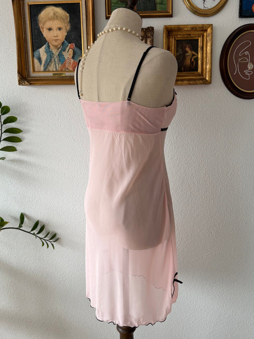 Sheer Pink Chiffon Slip Size S