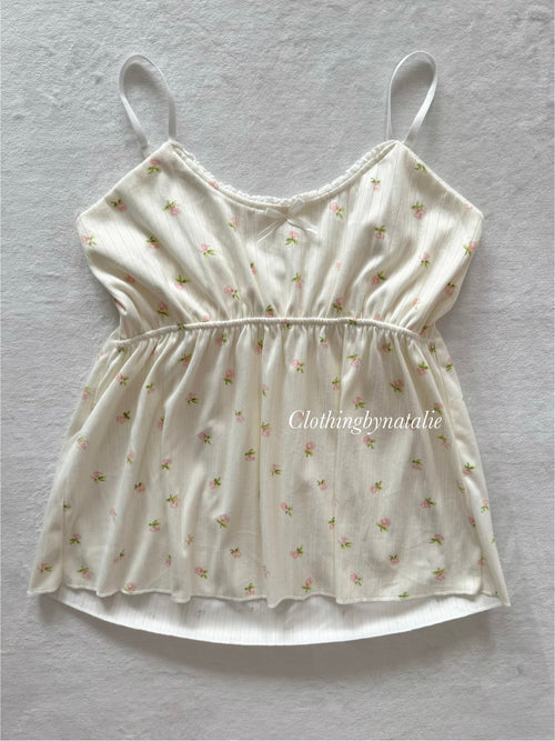 Coquette Floral Jersey Cami Size M