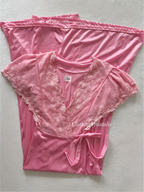 Romantic Pink Nylon Nightgown size S/M