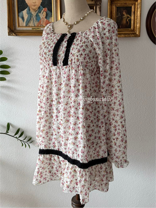 Coquette Floral Midi Babydoll Size S