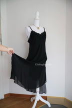 California Dynasty Beaded Black Gown (M)