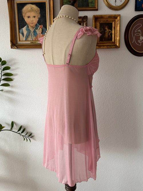 Fairy Pink Mesh Babydoll Size S
