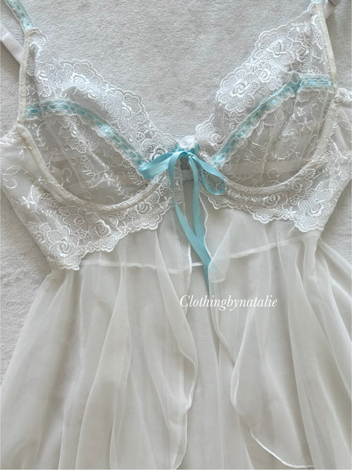 Escanté Bustier Nylon Babydoll Size M