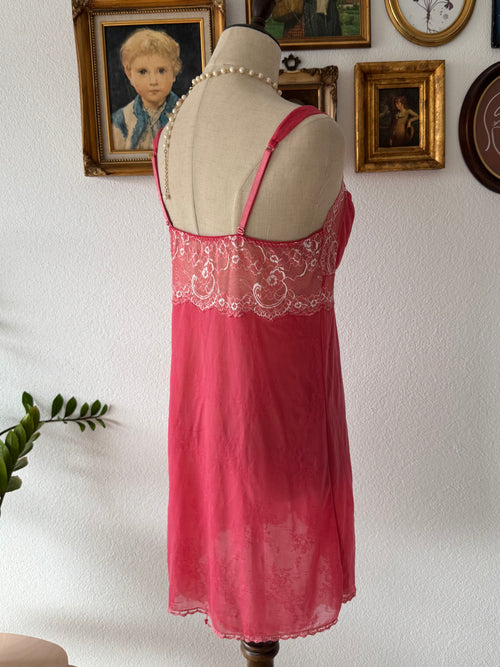 Coquette Pink Mesh Babydoll Size M