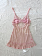 Body Pops Pink Lace Slip Dress (XS)