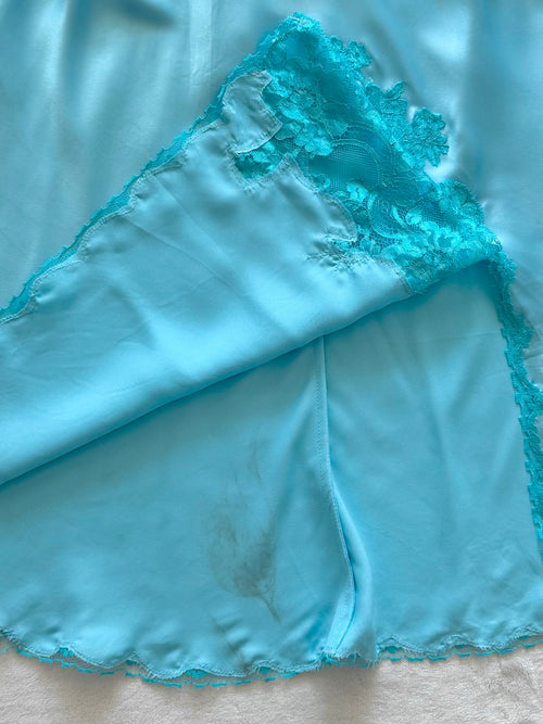 VS Blue Satin Mini Dress Size M
