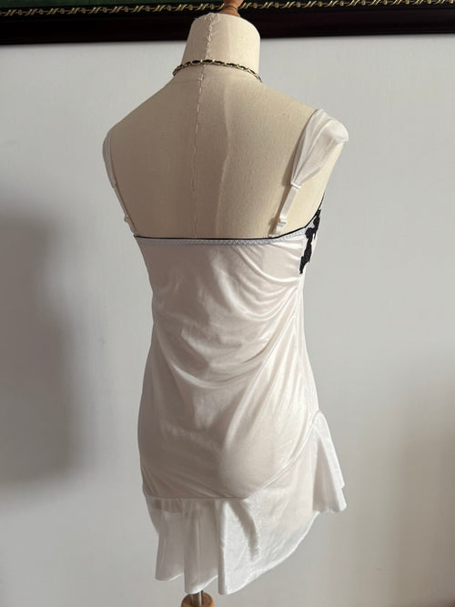 White Nylon Nightgown size S