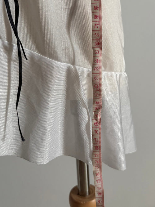 White Nylon Nightgown size S
