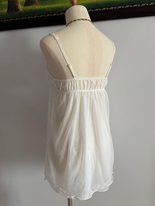 Fairy White Mesh Babydoll size S/small M
