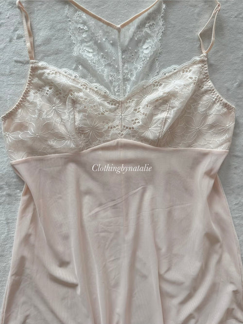 Blush Pink Mesh Cami Size S