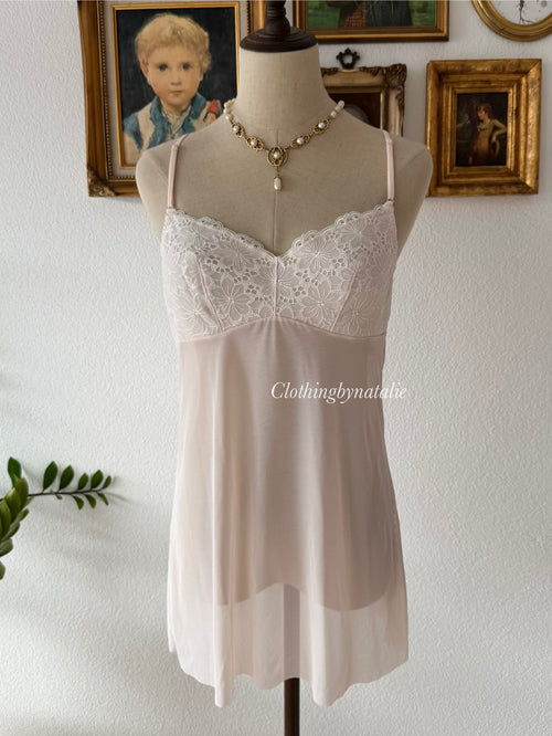 Blush Pink Mesh Cami Size S
