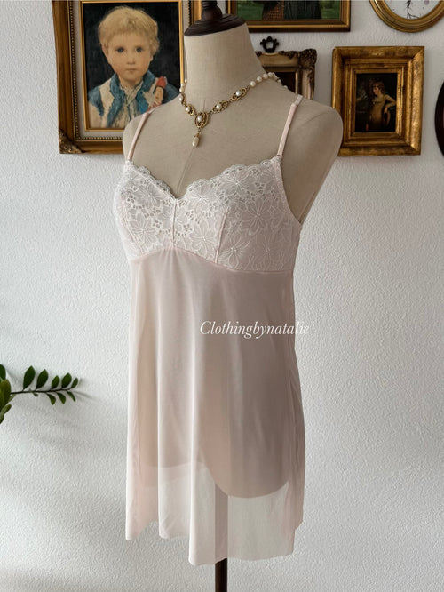 Blush Pink Mesh Cami Size S