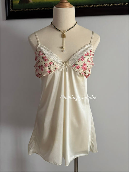 Coquette Cream Nylon Slip Size S/small M