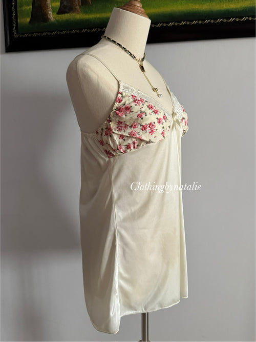 Coquette Cream Nylon Slip Size S/small M