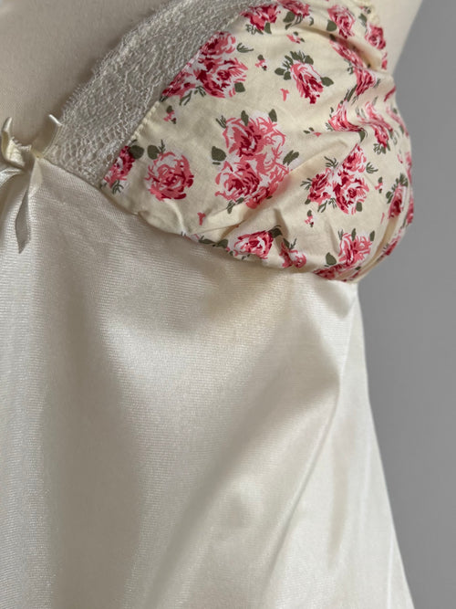 Coquette Cream Nylon Slip Size S/small M