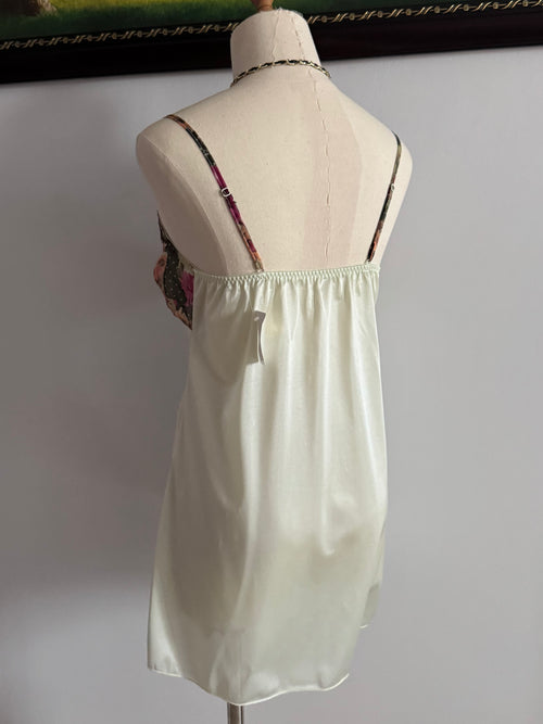 Green Nylon Slip Dress size S/small M