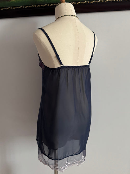 Navy Chiffon Lounge Set size S