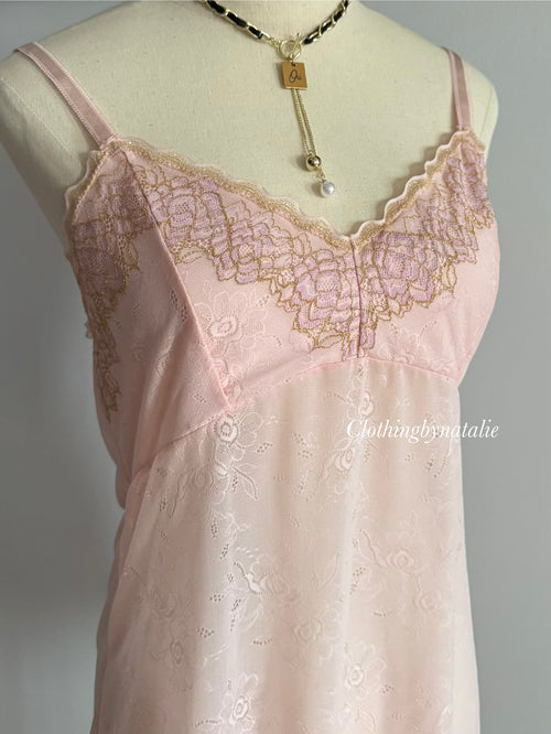 Pink Lace Cami size M