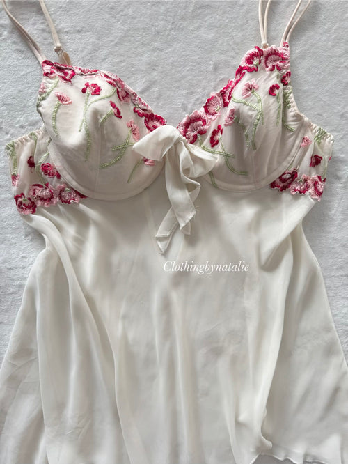 Delicates Bustier Chiffon Babydoll size M
