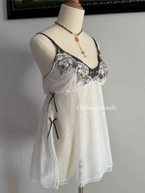 Fairy White Mesh Cami size M