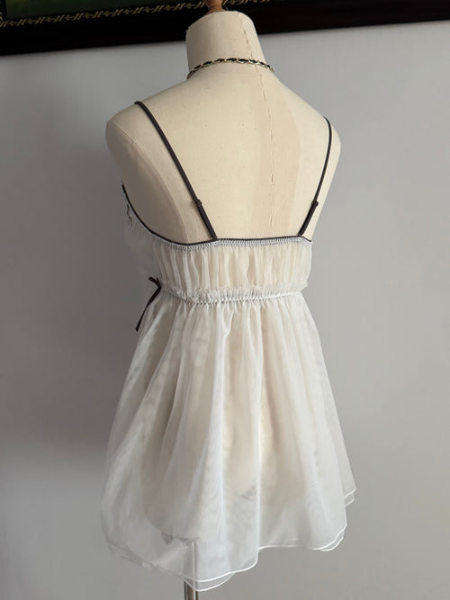 Fairy White Mesh Cami size M