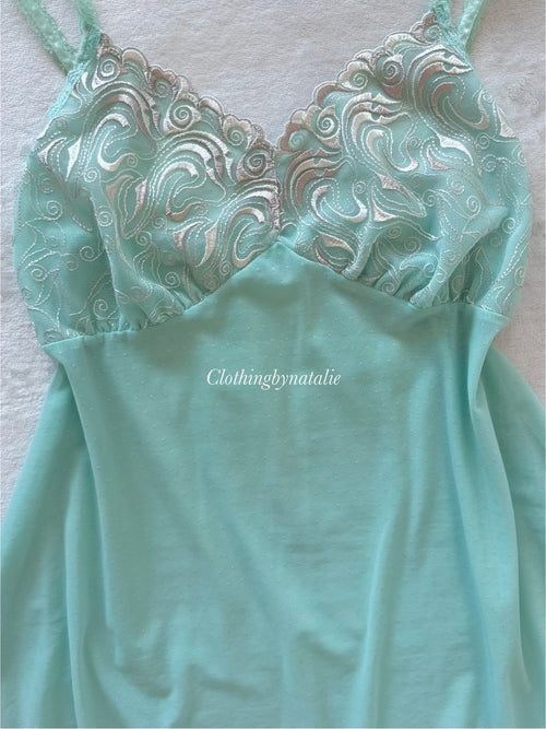 Green Sheer Mesh Babydoll Size S