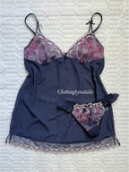 Navy Chiffon Lounge Set size S