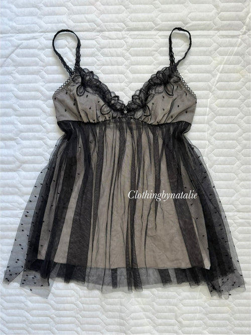 Black Lace Mini Dress size S