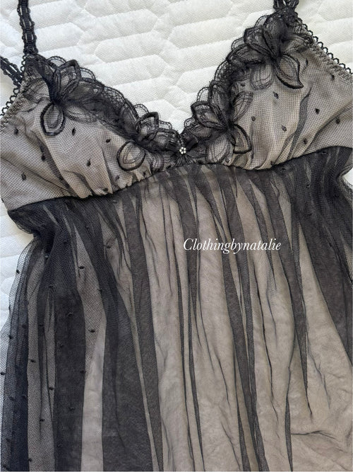 Black Lace Mini Dress size S