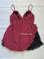 Fairy Red Chiffon Lace Babydoll size M