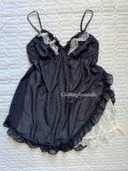 Fairy Black Chiffon Lace Babydoll size S