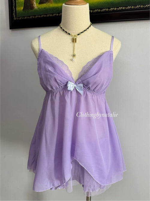 Soft Purple Chiffon Lounge Set size L