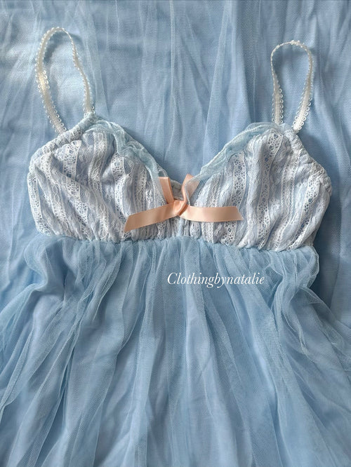 Soft Blue Babydoll Dress size S