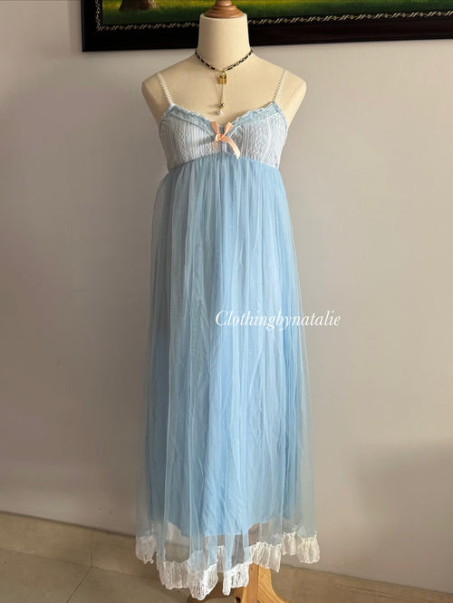 Soft Blue Babydoll Dress size S